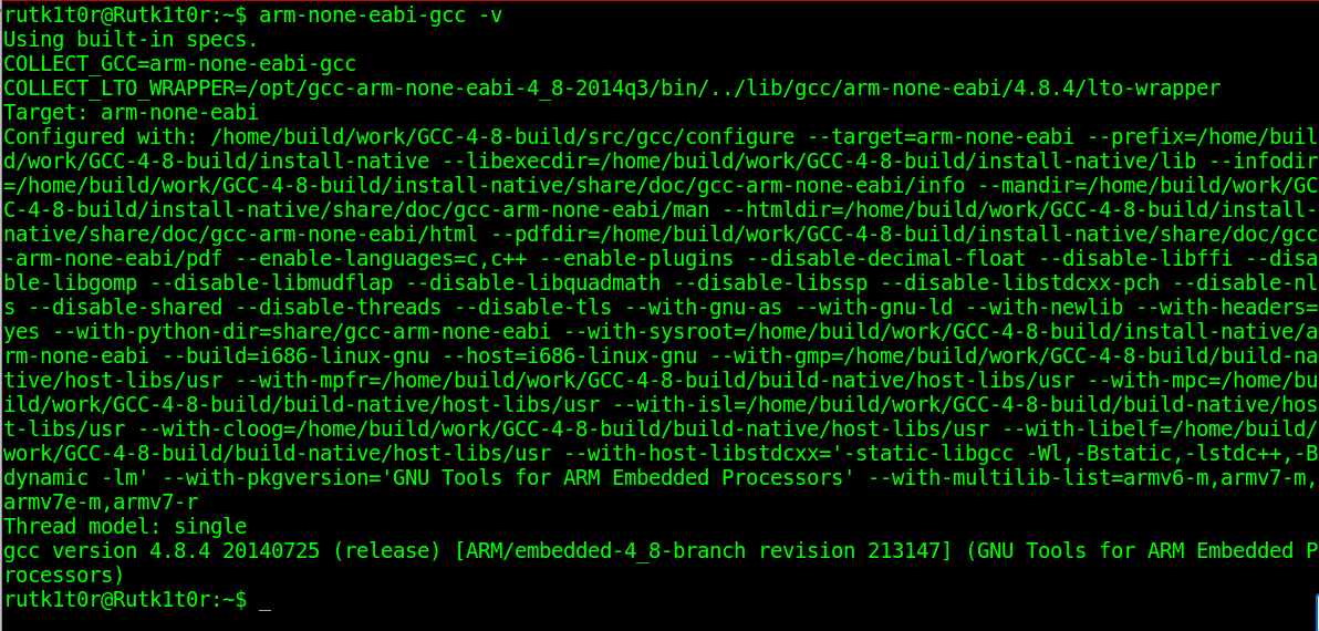arm-none-eabi-gcc
